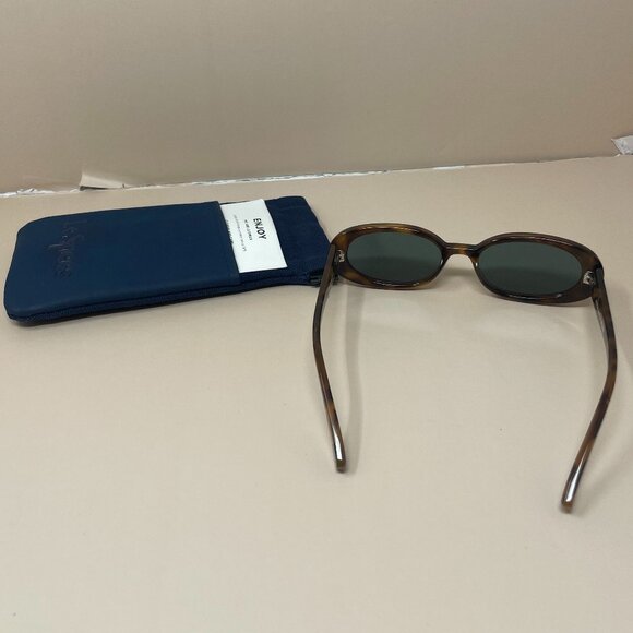 (NWT) Le Specs | Outta Love Sunglasses in Tort & Green main image 5
